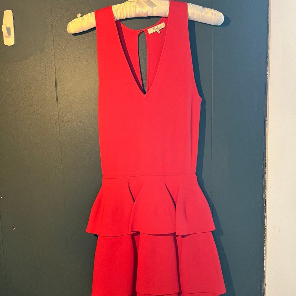 Parker Bright Orange Formal Dress